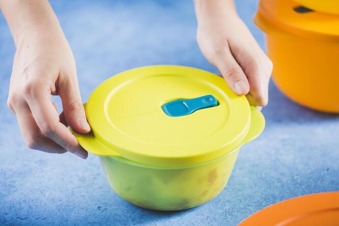 Tupperware Crystalwave Gen Small Set Kleiner Behälter zum Erwärmen von Speisen in der Mikrowelle