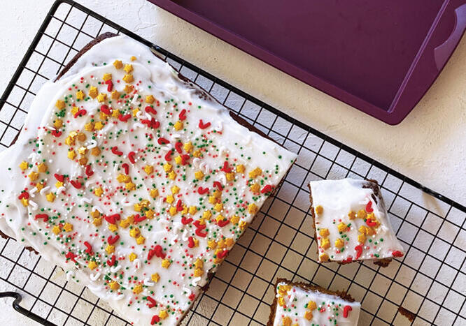 Tupperware Gingerbread Slab Cake 